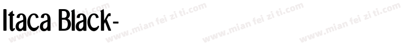 Itaca Black字体转换